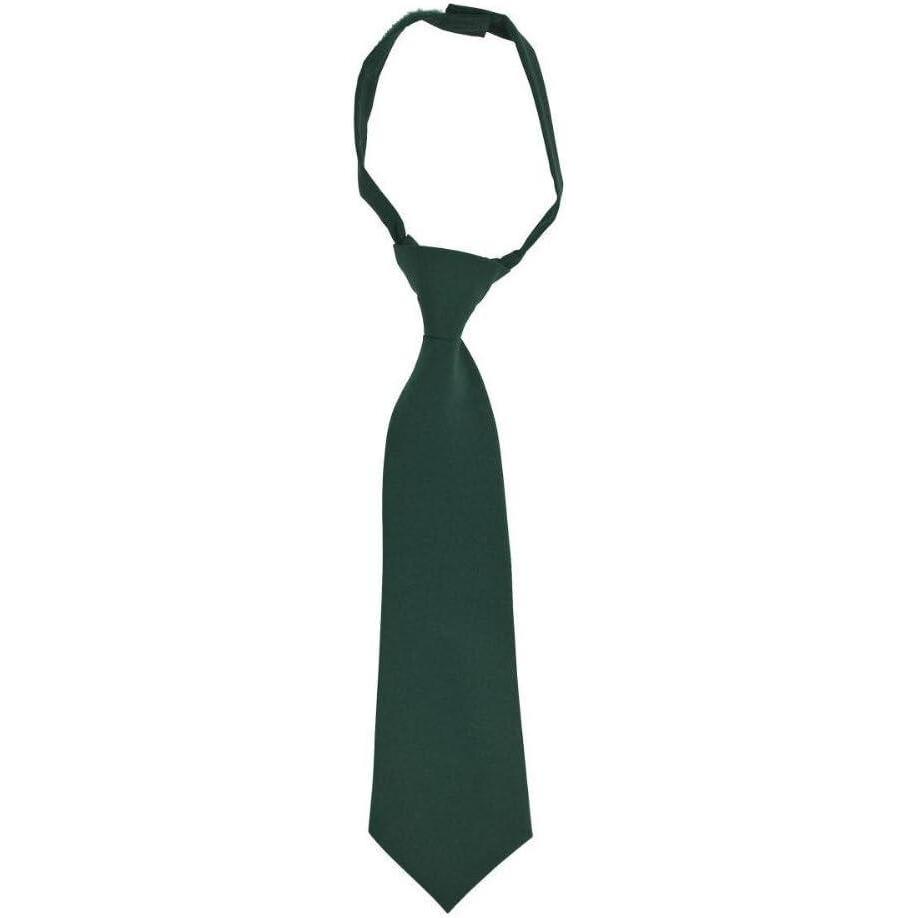 imageFrench Toast Boys Adjustable Solid Tie Size 47 Hunter Green