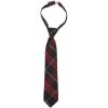 imageFrench Toast Boys Adjustable Plaid TieNavy  Red Plaid