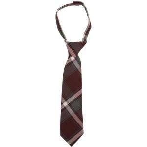 imageFrench Toast Boys Adjustable Plaid TieBurgundy Plaid