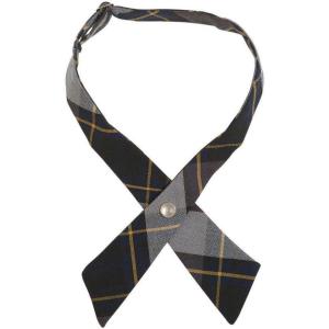 imageFrench Toast Girls Plaid Adjustable Cross TieBlue  Gold Plaid