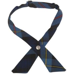 imageFrench Toast Girls Plaid Adjustable Cross TieBlue  Red Plaid
