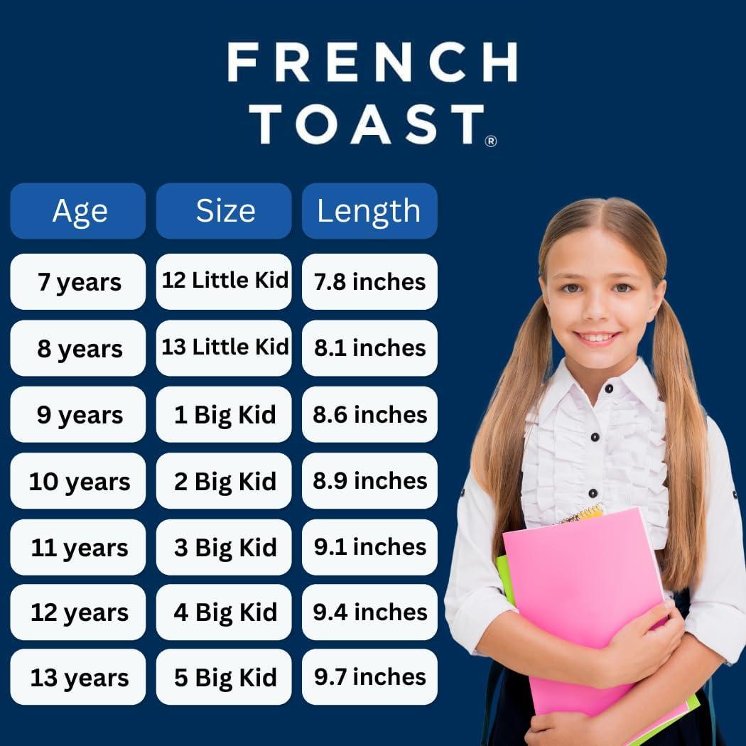 imageFrench Toast Girls Round Toe Ankle Strap Maryjane School Shoes  Mary Jane Chunky Platform Oxford Dress Shoe Pumps  BlackNavyBrown Size 125 Little KidBig KidBlack Patent