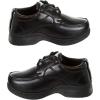 imageFrench Toast Boys Shoes  Kids Oxford School Uniform Loafer Church Dress Shoes SlipOn FauxLeather ToddlerBig Kid BlackBlack Laceup