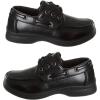 imageFrench Toast Boys Shoes  Kids Oxford School Uniform Loafer Church Dress Shoes SlipOn FauxLeather ToddlerBig Kid BlackBlack Slipon Laceup