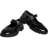 imageFrench Toast Girls Round Toe Ankle Strap Maryjane School Shoes  Mary Jane Chunky Platform Oxford Dress Shoe Pumps  BlackNavyBrown Size 125 Little KidBig KidBlack Patent