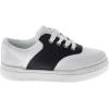 imageFrench Toast Kids Oxford Dress Shoes  Lace Up Loafer School Uniform Saddle Shoe for Girls and Boys Sizes 1113 Little Kid  17 Big KidWhite Black