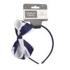imageFrench Toast Kids School Uniform Bow Clips Headband and Ponytail Holders 4pack Navy Blue ampamp White One Size