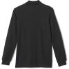 imageFrench Toast Mens Long Sleeve Cotton Blend Pique Polo ShirtBlack