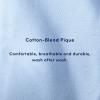 imageFrench Toast Mens Long Sleeve Cotton Blend Pique Polo ShirtLight Blue