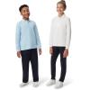 imageFrench Toast Mens Long Sleeve Cotton Blend Pique Polo ShirtRed