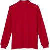 imageFrench Toast Mens Long Sleeve Cotton Blend Pique Polo ShirtRed