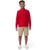 imageFrench Toast Mens Long Sleeve Cotton Blend Pique Polo ShirtRed
