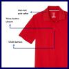 imageFrench Toast Mens Moisture Wicking Performance Sport Polo Short Sleeve ShirtBurgundy