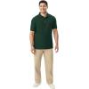 imageFrench Toast Mens Short Sleeve Pique Polo Shirt Standard ampamp Husky Hunter Green Medium