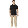 imageFrench Toast Mens Sleeve Pique Polo Shirt Standard ampamp HuskyBlack