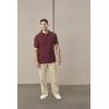 imageFrench Toast Mens Sleeve Pique Polo Shirt Standard ampamp HuskyBurgundy