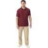 imageFrench Toast Mens Sleeve Pique Polo Shirt Standard ampamp HuskyBurgundy