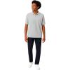 imageFrench Toast Mens Sleeve Pique Polo Shirt Standard ampamp HuskyHeather Gray