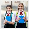 imageTarpop 2 Pack French Girls Uniform Tie Cross Adjustable Neck Tie for Girls School WomenDark Red