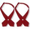 imageTarpop 2 Pack French Girls Uniform Tie Cross Adjustable Neck Tie for Girls School WomenDark Red