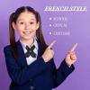 imageTarpop 2 Pack French Girls Uniform Tie Cross Adjustable Neck Tie for Girls School WomenNavy Blue