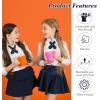imageTarpop 2 Pack French Girls Uniform Tie Cross Adjustable Neck Tie for Girls School WomenNavy Blue