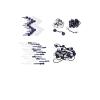 imageFrench Toast Kids School Uniform SelfHinge Barrettes and Ponytail Holders 4pack Navy Blue ampamp White One Size