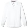 imageFrench Toast Mens Long Sleeve Cotton Blend Pique Polo ShirtWhite