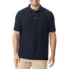 imageFrench Toast Mens Sleeve Pique Polo Shirt Standard ampamp HuskyNavy