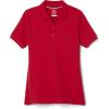 imageFrench Toast Womens Short Sleeve Stretch Pique Polo ShirtRed