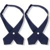 imageTarpop 2 Pack French Girls Uniform Tie Cross Adjustable Neck Tie for Girls School WomenNavy Blue