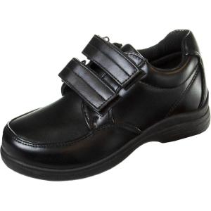 imageFrench Toast Boys Shoes  Kids Oxford School Uniform Loafer Church Dress Shoes SlipOn FauxLeather ToddlerBig Kid BlackBlack Double Starp