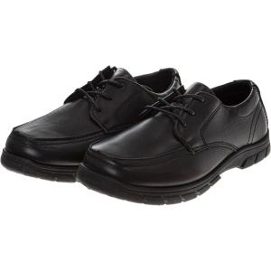 imageFrench Toast Boys Shoes  Kids Oxford School Uniform Loafer Church Dress Shoes SlipOn FauxLeather ToddlerBig Kid BlackFt Black Lace Up