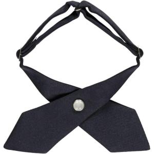 imageFrench Toast Girls Adjustable Solid Color Cross TieNavy