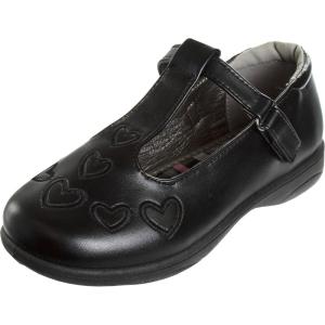 imageFrench Toast Girls Mary Jane Shoes School Kids Uniform Flats Ballet Strap Dress Formal SlipOn Toddler Little Kid Big KidBlack Heart
