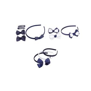 imageFrench Toast Girls School Uniform Headbands and Bow Clips 3pack Navy