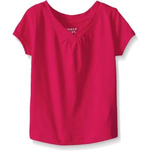 imageFrench Toast Girls Short Sleeve VNeck TShirt TeeShocking Fuchsia