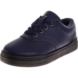 imageFrench Toast Kids Oxford Dress Shoes  Lace Up Loafer School Uniform Saddle Shoe for Girls and Boys Sizes 1113 Little Kid  17 Big KidNavy