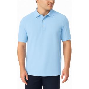 imageFrench Toast Mens Short Sleeve Pique Polo TShirtLight Blue