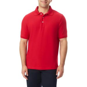 imageFrench Toast Mens Short Sleeve Pique Polo TShirtRed