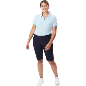 imageFrench Toast Womens Adjustable Waist Stretch Twill Bermuda ShortNavy Blue