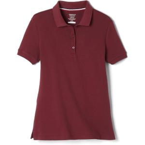 imageFrench Toast Womens Short Sleeve Stretch Pique Polo ShirtBurgundy