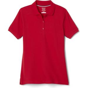 imageFrench Toast Womens Short Sleeve Stretch Pique Polo ShirtRed