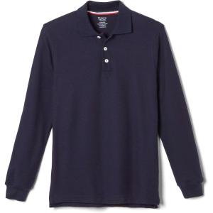 imageFrench Toast mens Long Sleeve Cotton Blend Pique Polo ShirtNavy