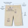 imageFrench Toast Girls Adaptive Bermuda Shorts with Hook and Loop ClosureKhaki