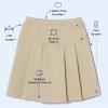 imageFrench Toast Girls Adaptive Pleated Ponte Scooter Skirt with Pullup Lift LoopsKhaki