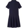 imageFrench Toast Girls One Size Adaptive Short Sleeve Polo Dress with Hidden Hook and Loop Placket ClosureNavy New