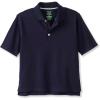 imageFrench Toast Boys Adaptive Short Sleeve Seated Interlock PoloNavy