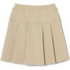 imageFrench Toast Girls Adaptive Pleated Ponte Scooter Skirt with Pullup Lift LoopsKhaki