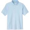 imageFrench Toast Kids Adaptive Short Sleeve Polo Shirt  Hook and Loop Placket  Flat SeamsLight Blue New